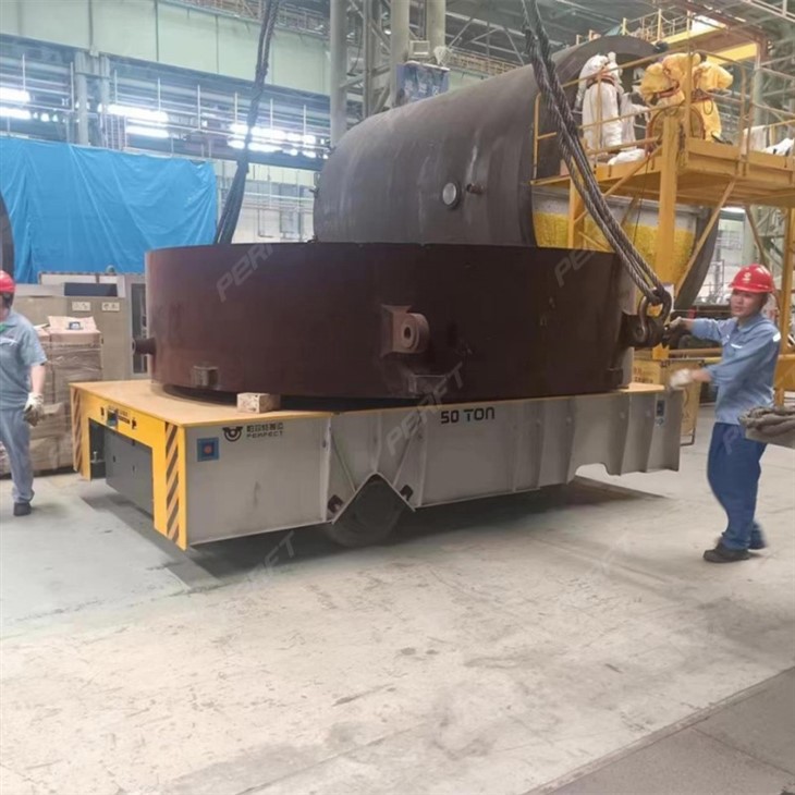 Trackless Transfer Trolley For Injection Mold Plant 50 Tons