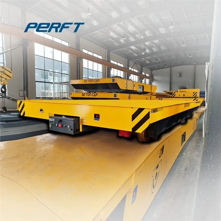 Loading 10 Tons Rail Power Transfer Cart Warehouse Transport System