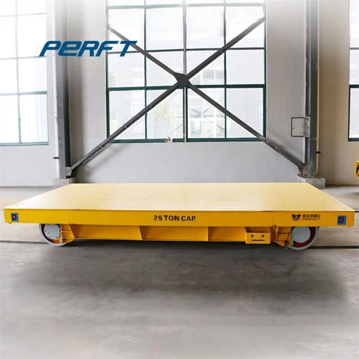 Multidirectional Transfer Cart By Rail Powered To Handling Steel Parts